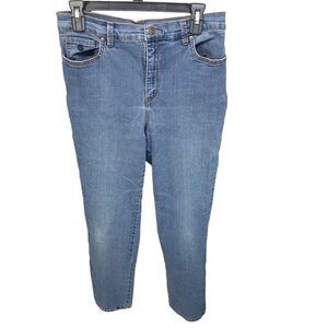 Gloria Vandebilt Womens Size 10 Blue Solid Amanda Jeans